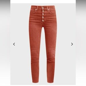 Veronica Beard 28 maera skinny high rise jeans button fly